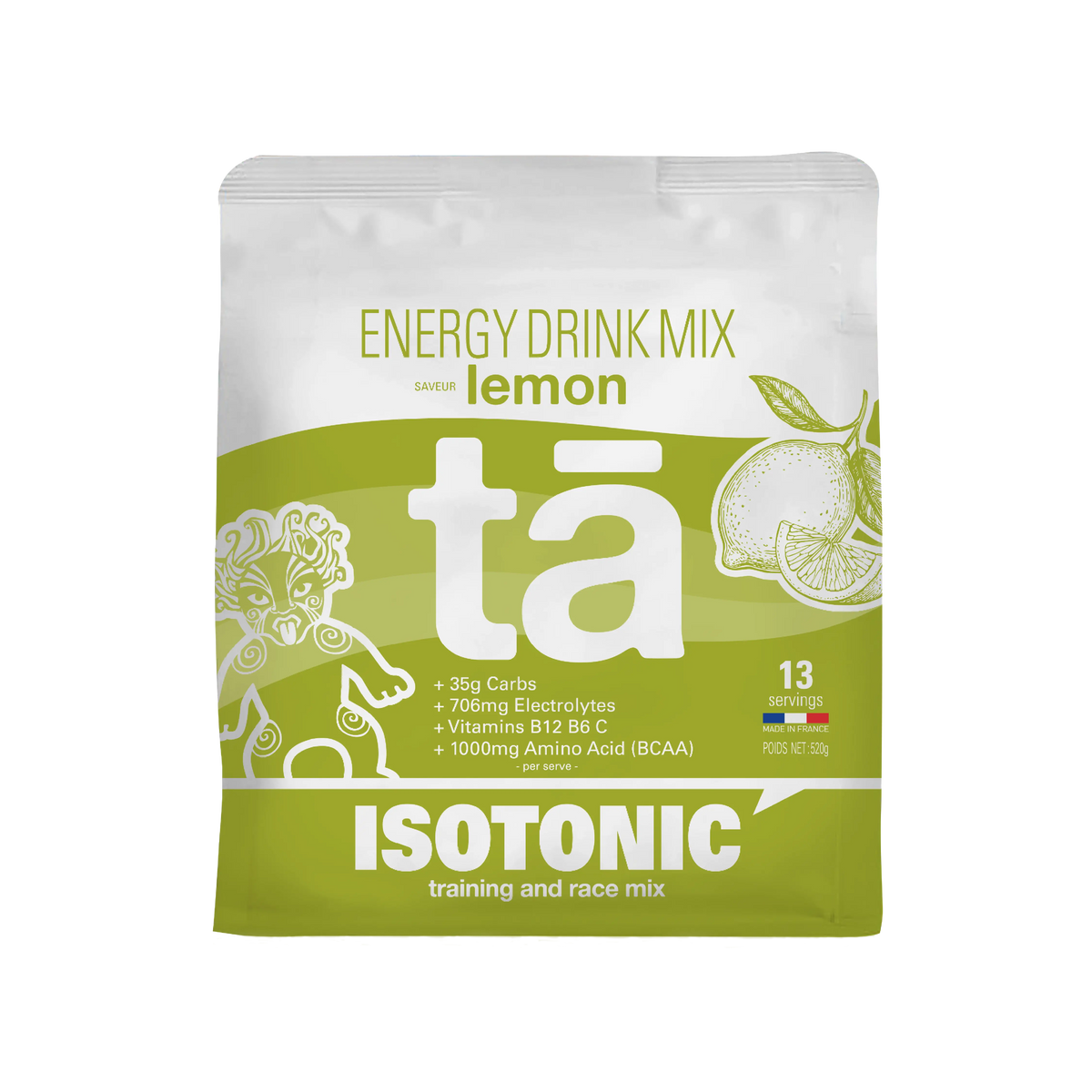 Boisson isotonique saveur citron Tā Energy