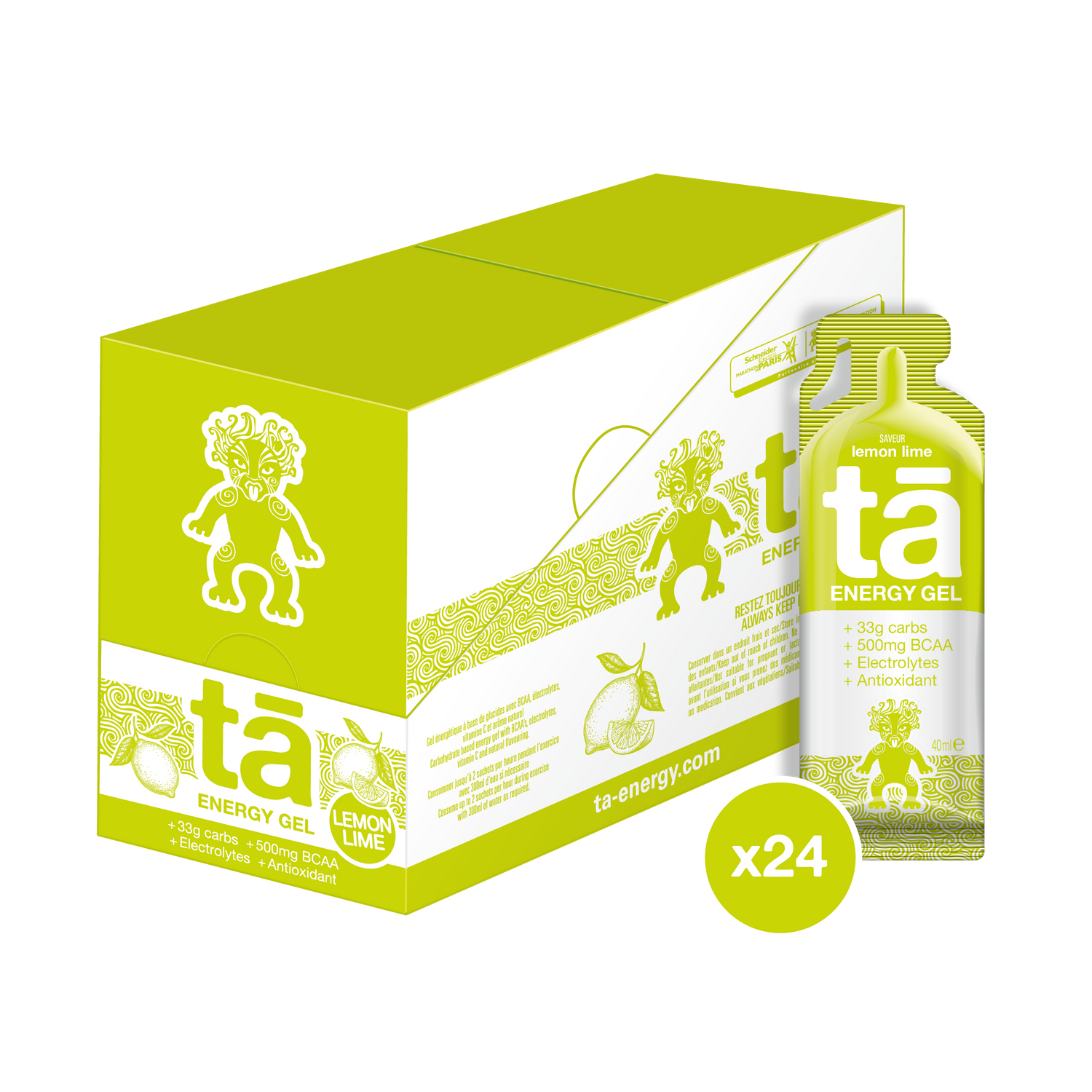 ÉNERGIE GELS lemon lime Tā Energy