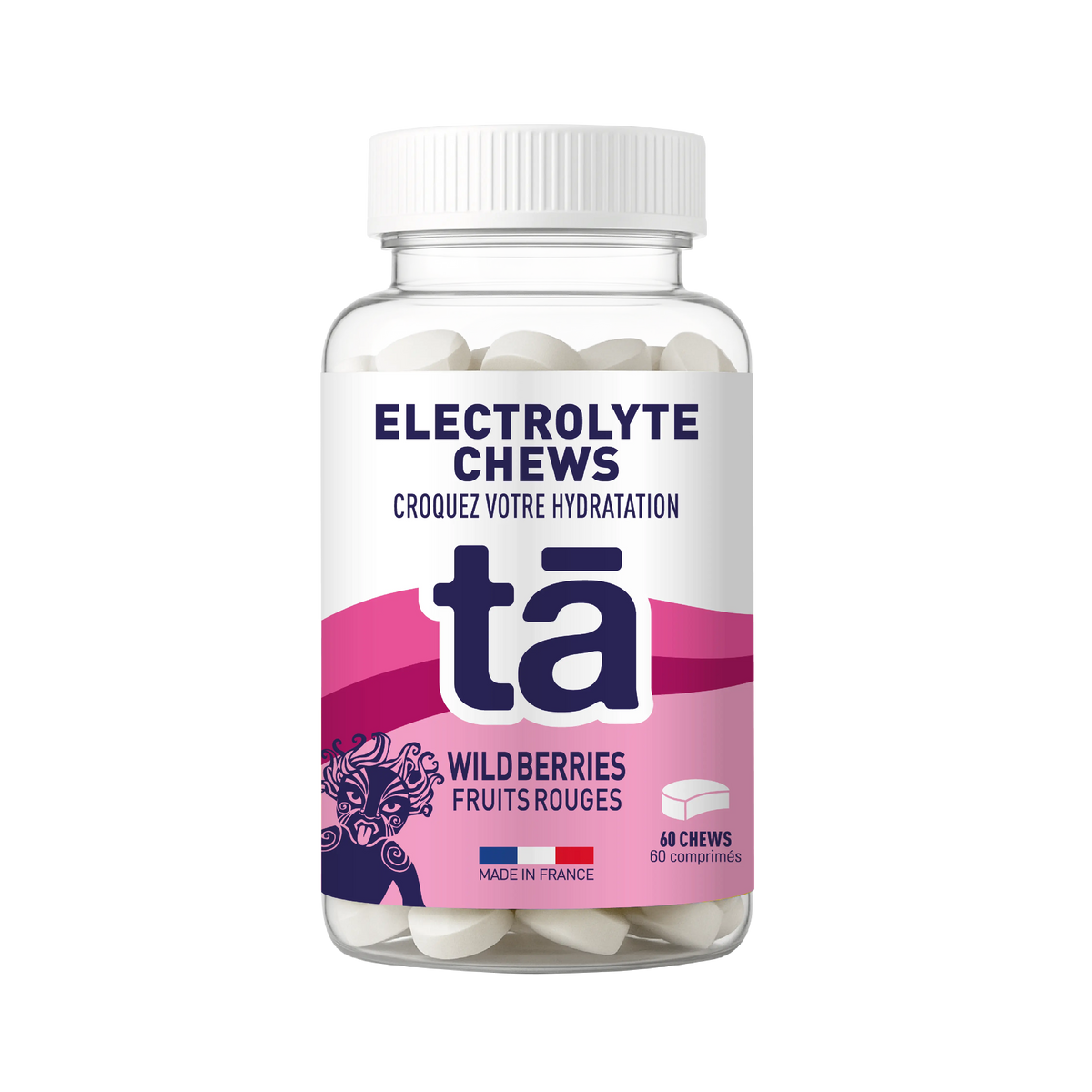 Électrolytes à croquer 60 pastilles Tā Energy