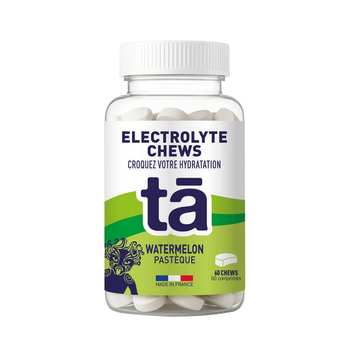 Électrolytes à croquer 60 pastilles Tā Energy