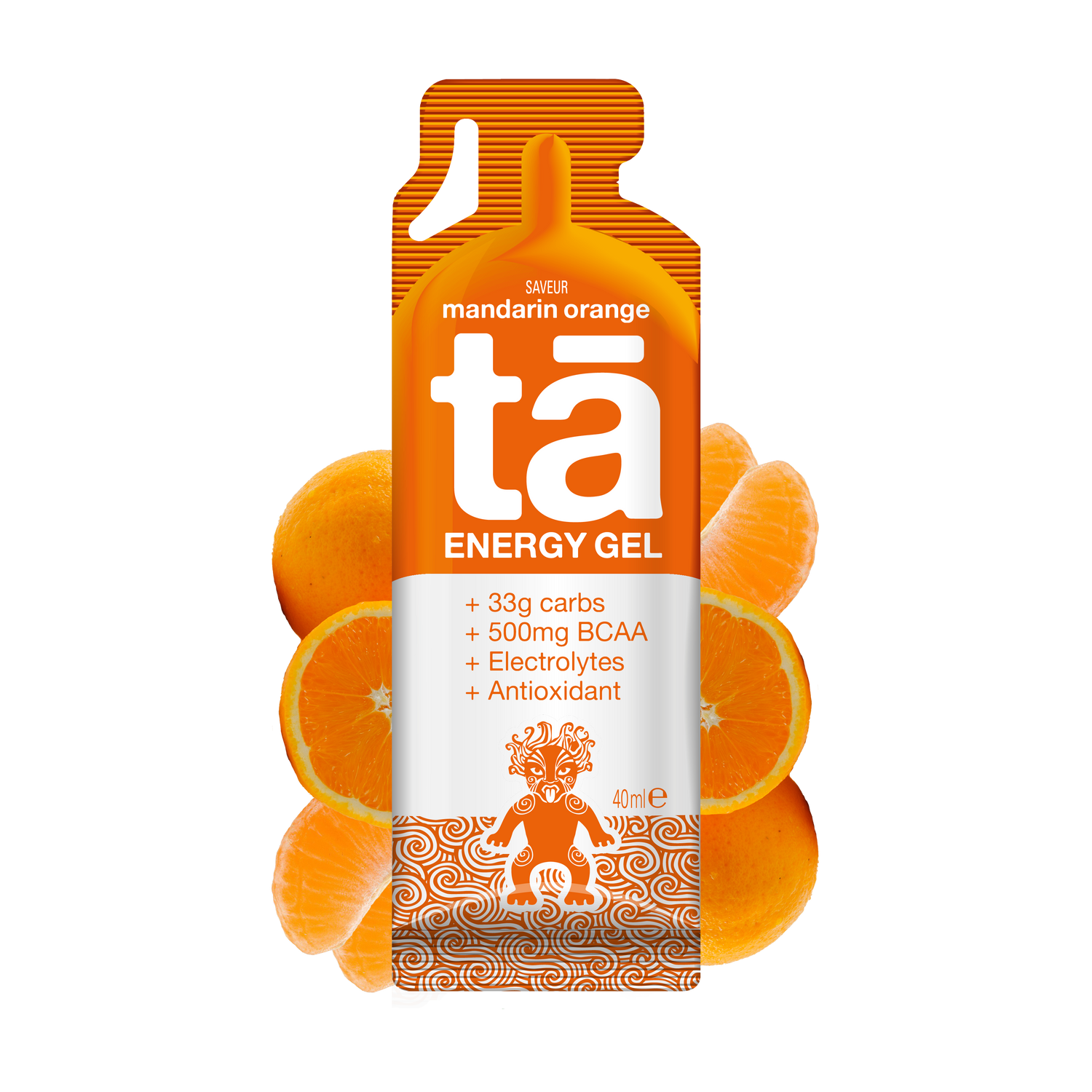 Gel énergétique 40ml saveur mandarine orange
