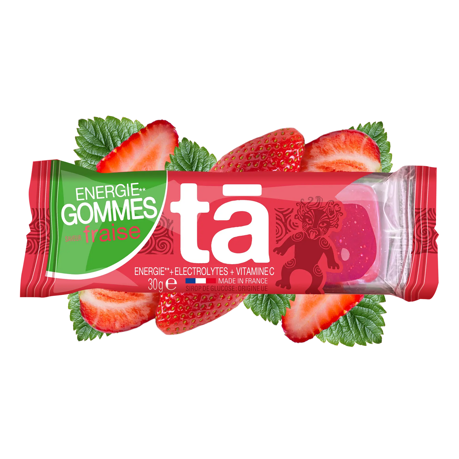 Gommes énergétiques 30g saveur fraise