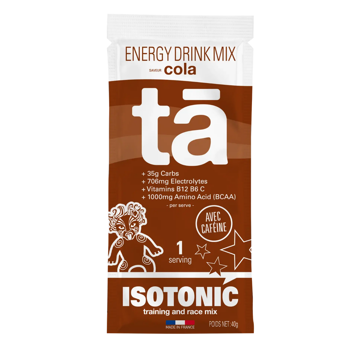 Sachet de boisson isotonique 40g saveur cola