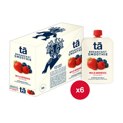 Boîte de 6 Smoothies petit-déjeuner 150g saveur fruits des bois