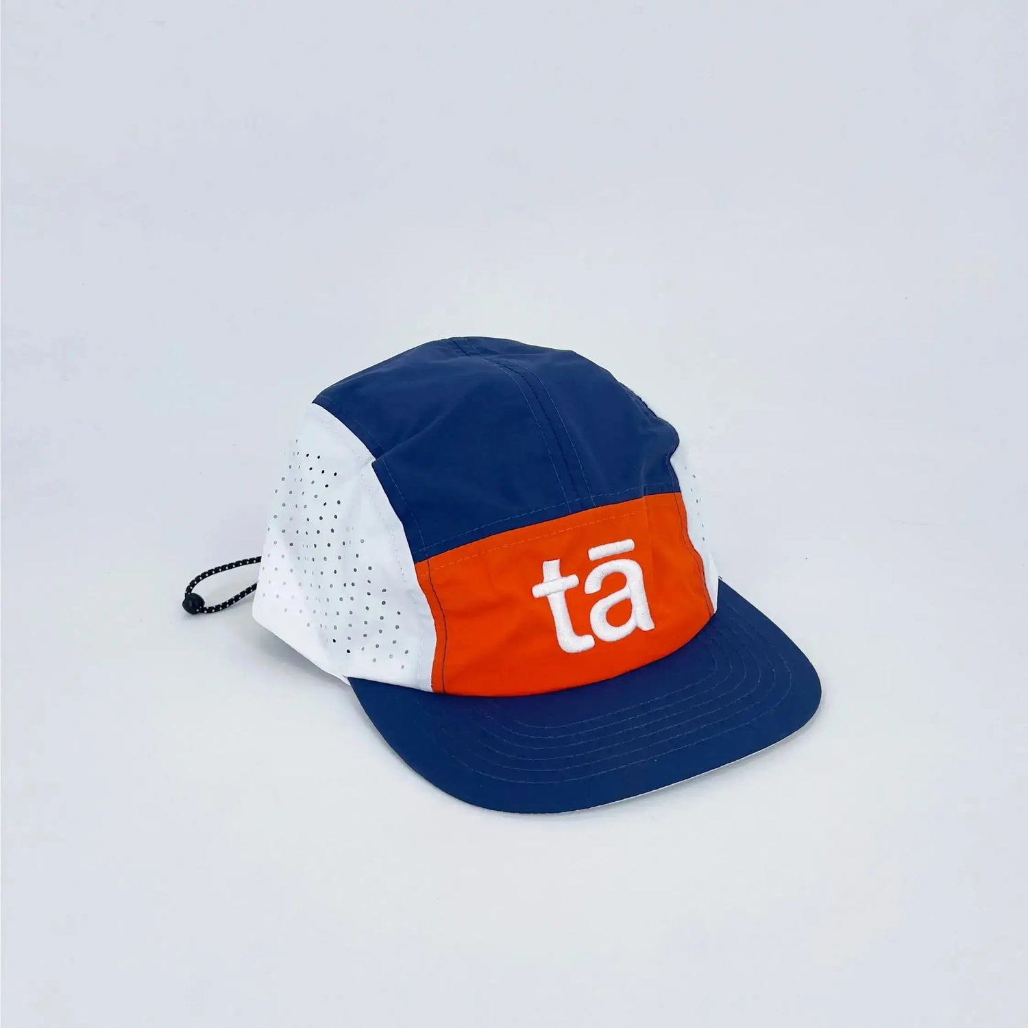 Casquette running bleu orange