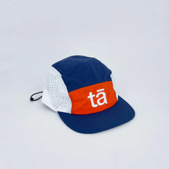 Casquette running bleu orange