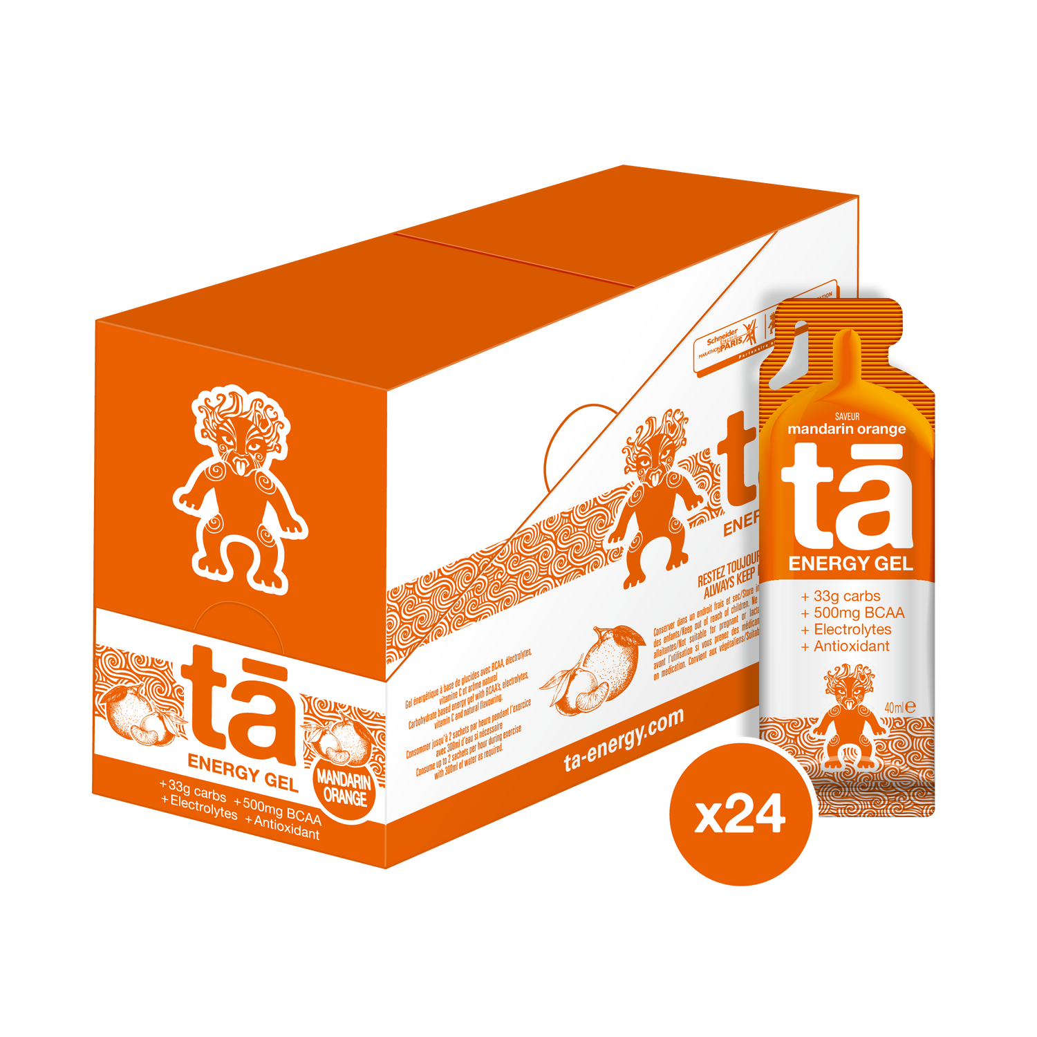 ÉNERGIE GELS mandarine orange Tā Energy