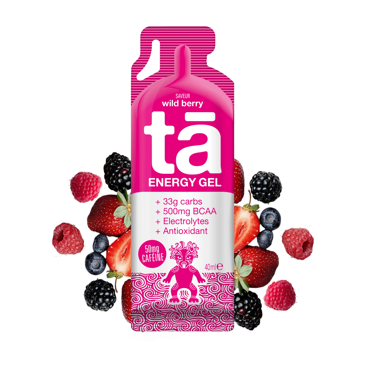 Gel énergétique 40ml saveur fruits des bois