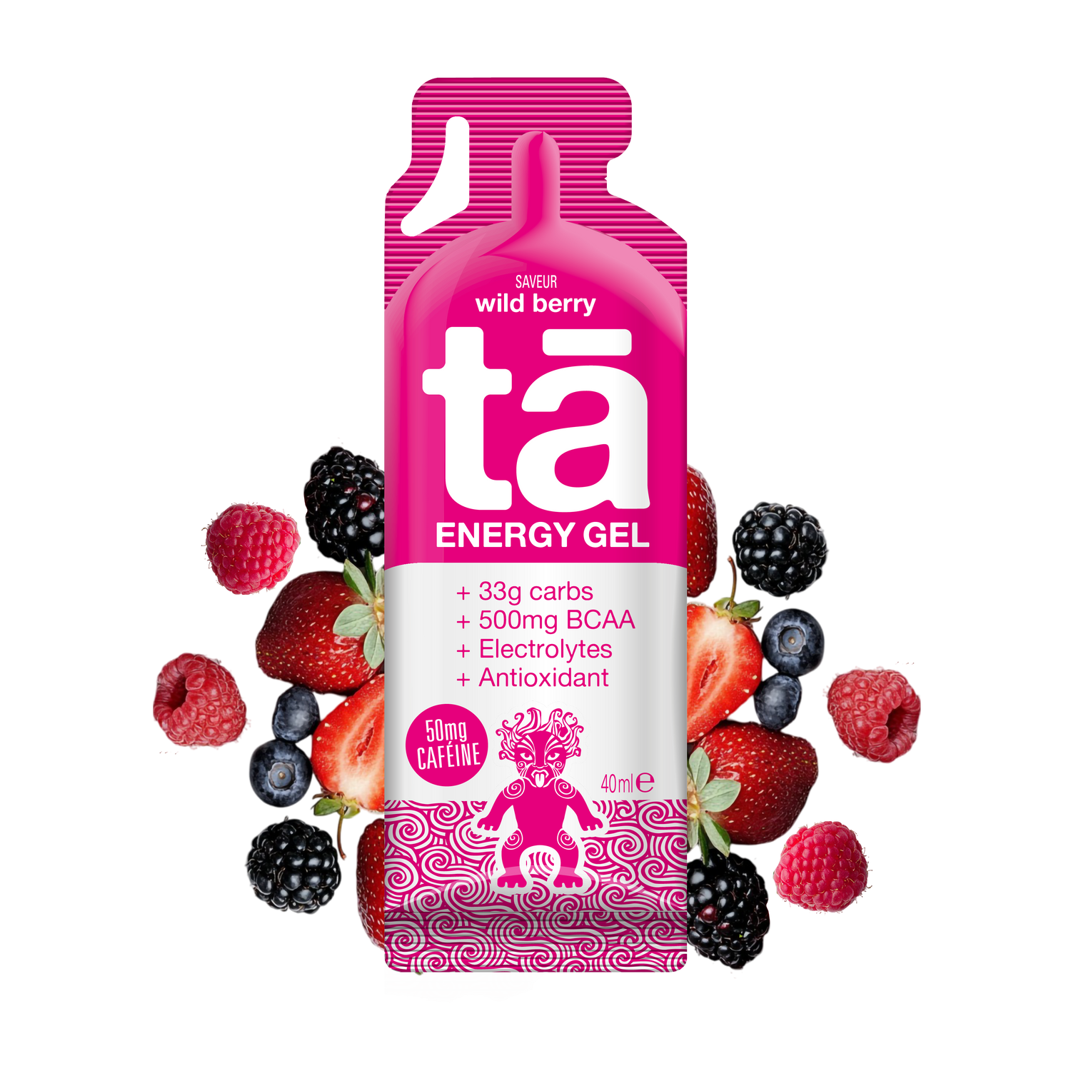 Gel énergétique 40ml saveur fruits des bois